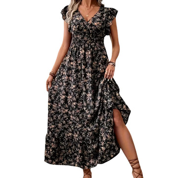 Robe florale avec lien à la taille Alice