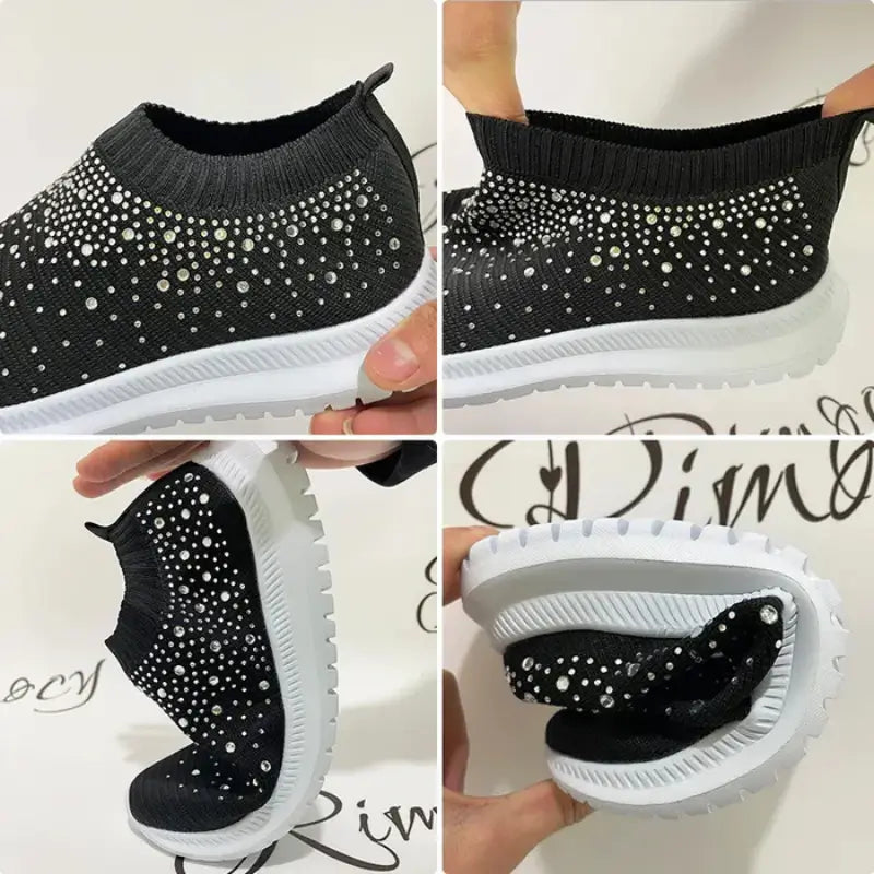Baskets Chaussettes Femme Orthopédique Cristal