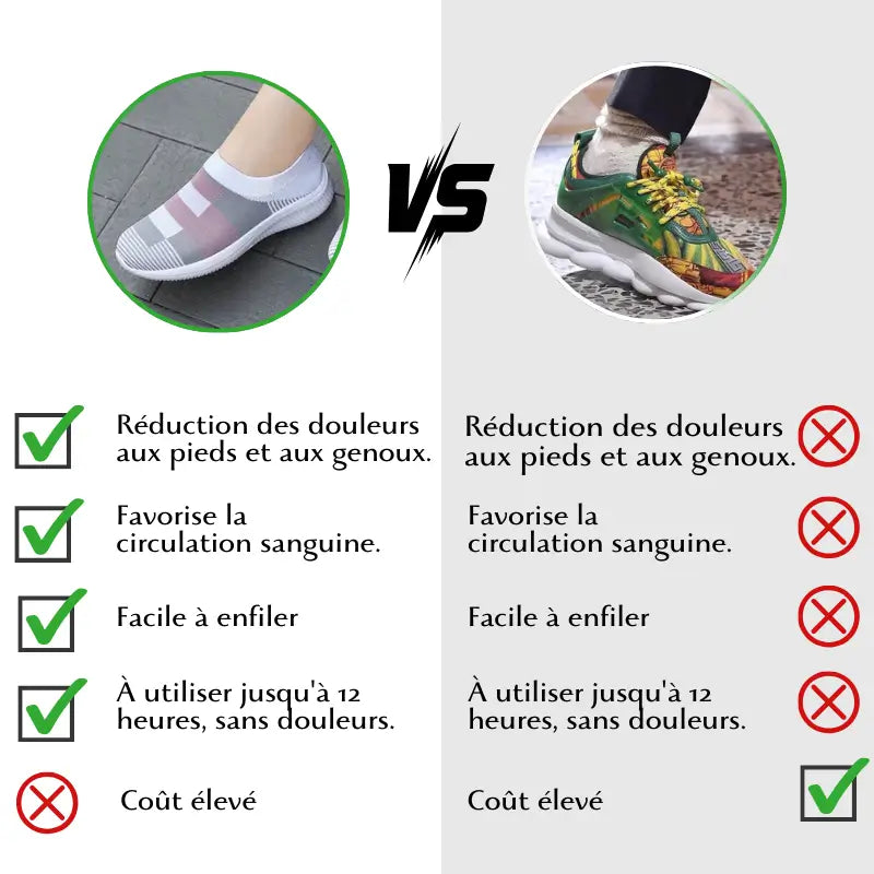 Baskets Chaussettes Femme Orthopédique Elora