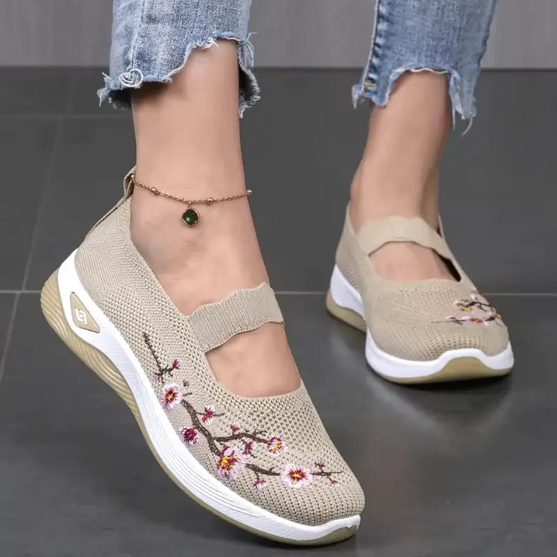 Baskets Sans Lacets Femme Floral