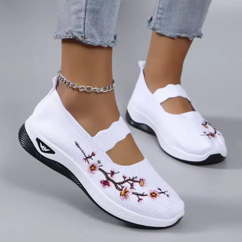 Baskets Sans Lacets Femme Floral