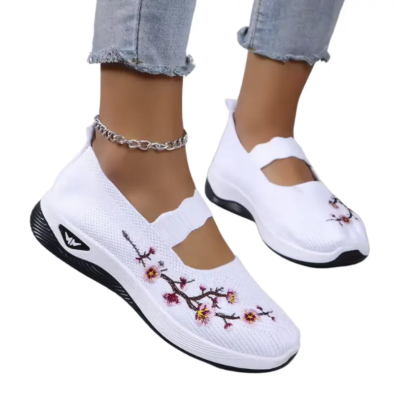 Baskets Sans Lacets Femme Floral