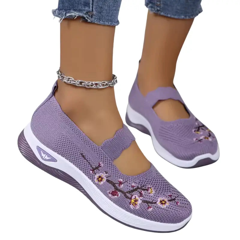 Baskets Sans Lacets Femme Floral