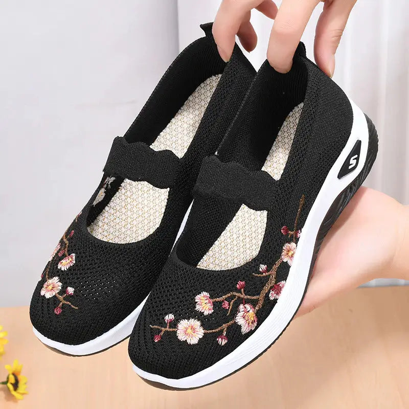 Baskets Sans Lacets Femme Orthopédique Floral