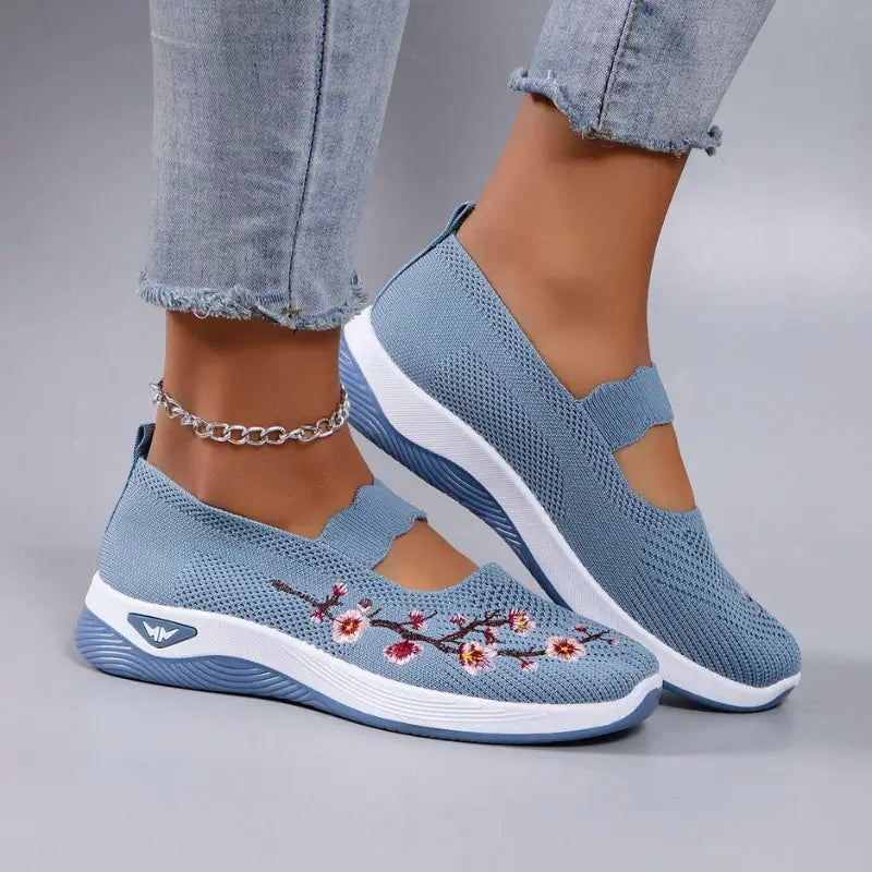 Baskets Sans Lacets Femme Orthopédique Floral