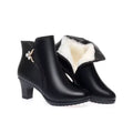 Botte Femme Fourrée Imperméable à Tige Moyenne Jully