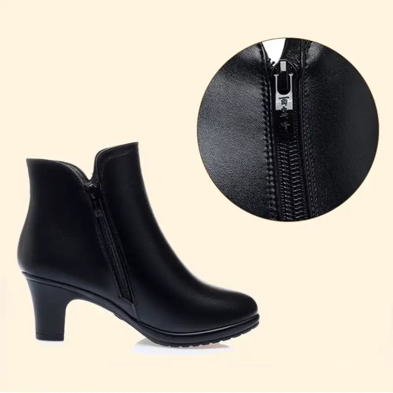 Botte Femme Fourrée Imperméable à Tige Moyenne Jully