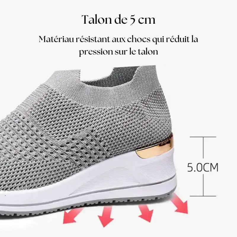 Baskets Chaussette à Talon Haut Femme Orthopédique Isabella - Belle Étoile