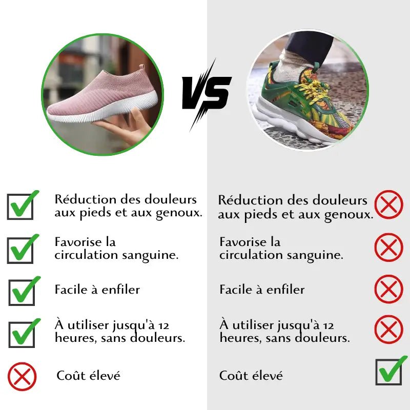 Baskets Chaussettes Femme Orthopédique Alora - Belle Étoile