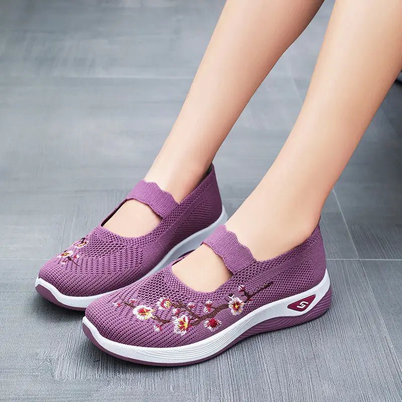 Baskets Sans Lacets Femme Orthopédique Floral - Belle Étoile