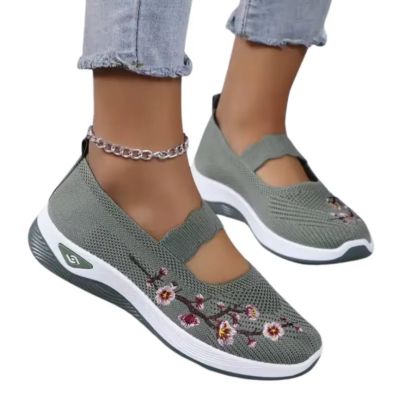 Baskets Sans Lacets Femme Orthopédique Floral - Belle Étoile