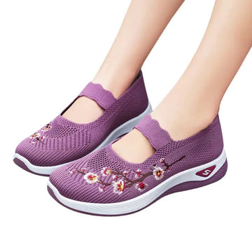 Baskets Sans Lacets Femme Orthopédique Floral - Belle Étoile