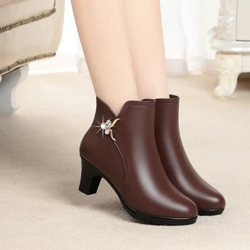 Bottes Femme Fourrées Imperméables à Tige Moyenne Jully - Belle Étoile