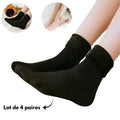 Lot de 4 paires de chaussettes féminines pelucheuses Soft - Belle Étoile