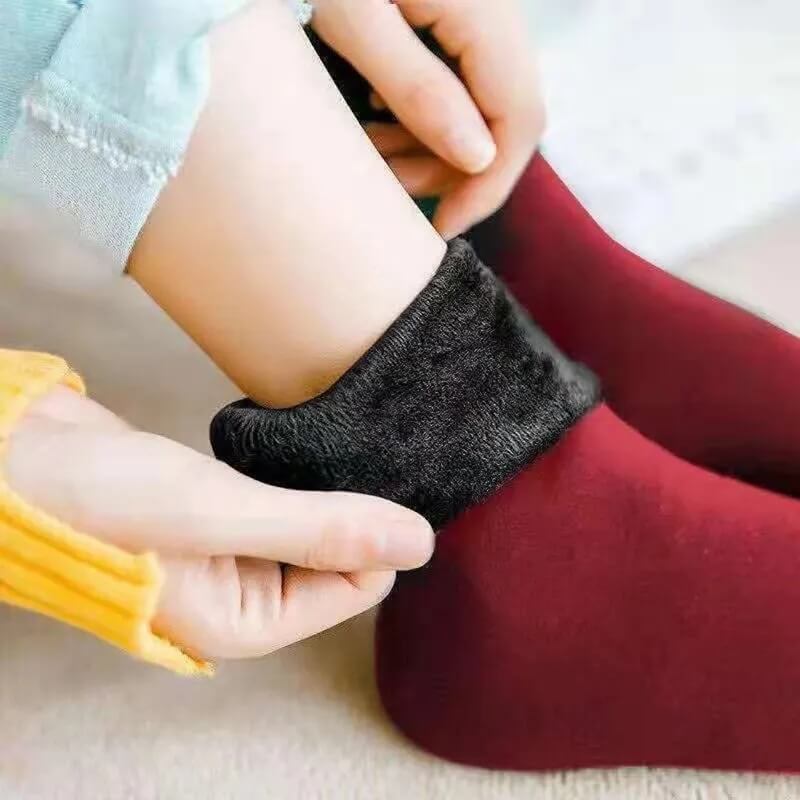 Lot de 4 paires de chaussettes féminines pelucheuses Soft - Belle Étoile